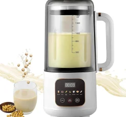 Cafetière Lait Végétal 7-en-1 Silencieuse 1500 mL Transparent.