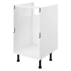 Caisson bas de cuisine à 2 casseroliers blanc L. 60 cm Caraway Innovo GoodHome