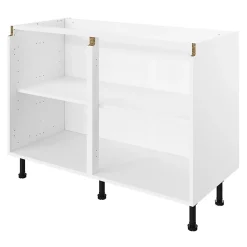 Caisson bas de cuisine blanc L. 120 cm Caraway Innovo GoodHome