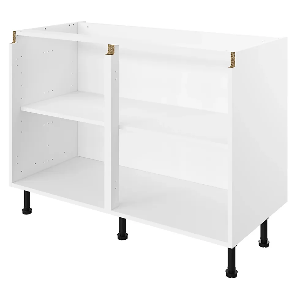 Caisson bas de cuisine blanc L. 120 cm Caraway Innovo GoodHome