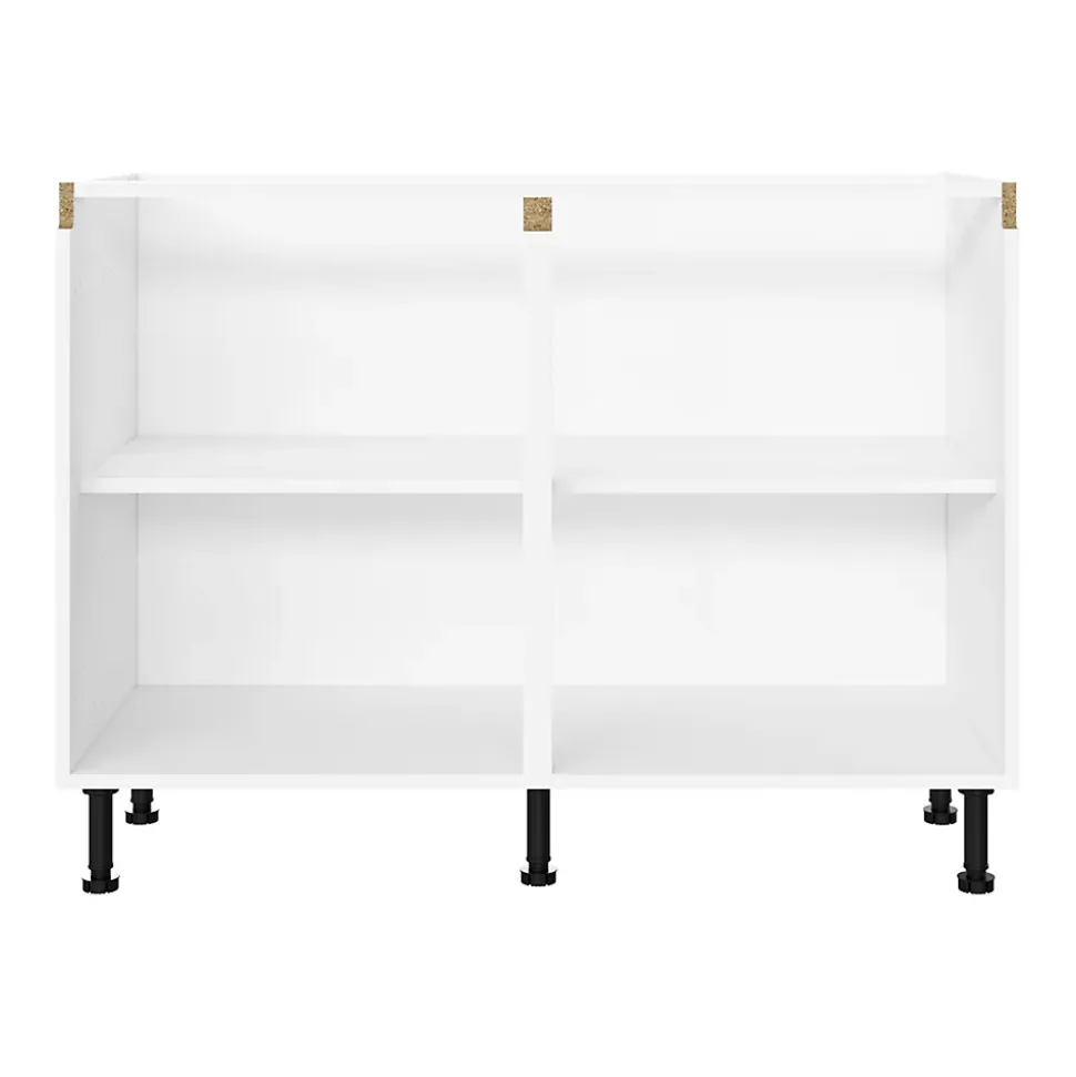Caisson bas de cuisine blanc L. 120 cm Caraway Innovo GoodHome