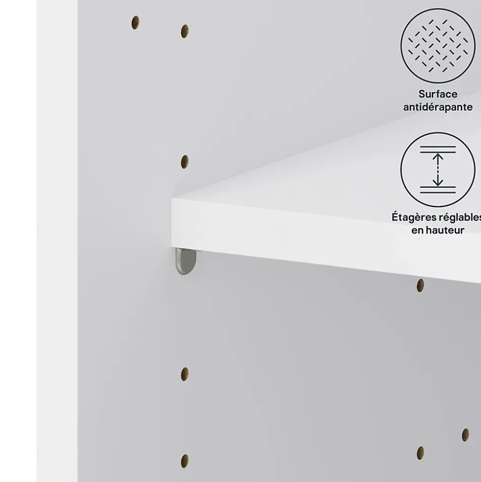 Caisson bas de cuisine blanc L. 120 cm Caraway Innovo GoodHome