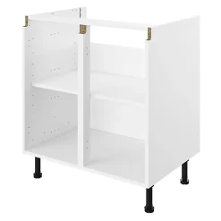 Caisson bas de cuisine blanc L. 80 cm Caraway Innovo GoodHome
