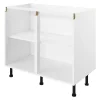 Caisson bas de cuisine blanc L. 100 cm Caraway Innovo GoodHome
