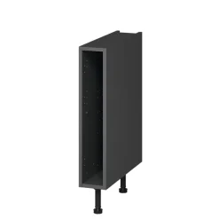 Caisson bas de cuisine Caraway GoodHome anthracite H. 72 cm x l. 15 cm