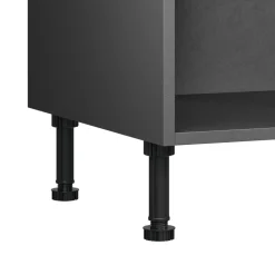 Caisson bas de cuisine Caraway GoodHome anthracite H. 72 cm x l. 100 cm