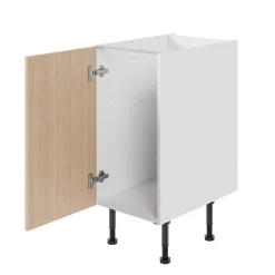 Caisson bas de cuisine Caraway GoodHome blanc H. 72 cm x L. 40 cm