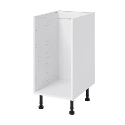 Caisson bas de cuisine Caraway GoodHome blanc H. 72 cm x L. 40 cm