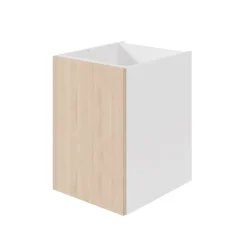 Caisson bas de cuisine Caraway GoodHome blanc H. 72 cm x L. 50 cm