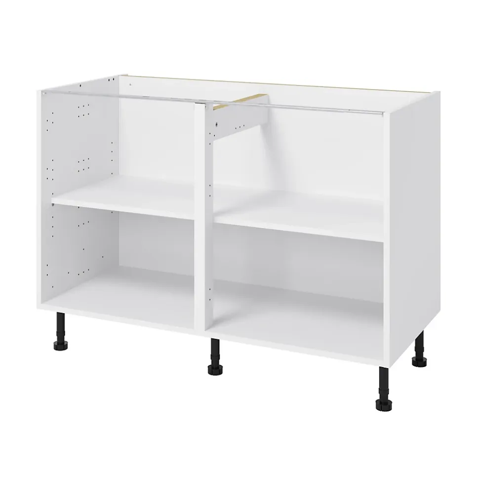 Caisson bas de cuisine GoodHome Caraway Blanc H. 72 cm x l. 120 cm