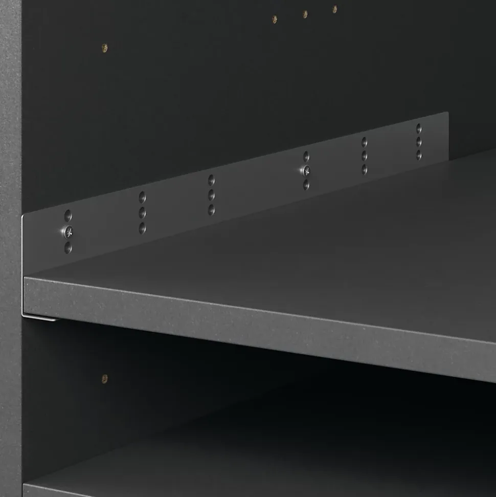 Caisson bas de cuisine pour four Caraway GoodHome anthracite H. 72 cm x L. 60 cm