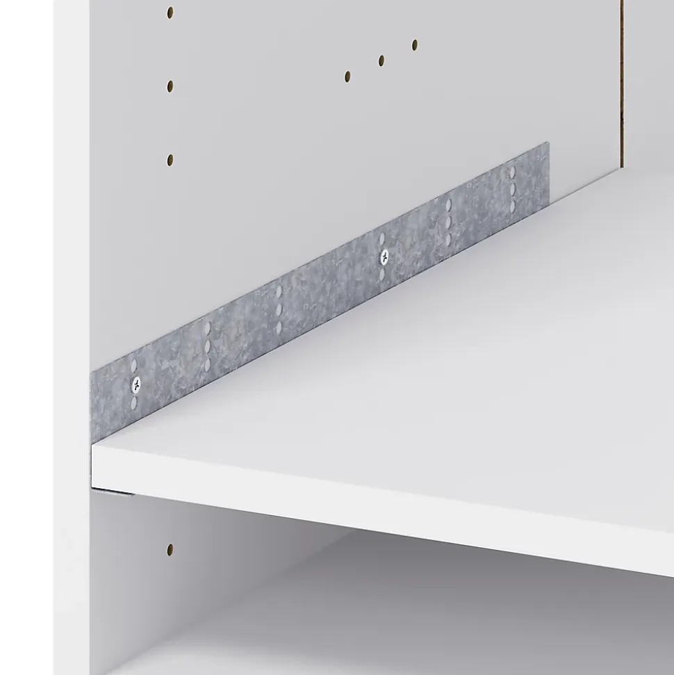 Caisson bas de cuisine pour four Caraway GoodHome blanc H. 72 cm x L. 60 cm