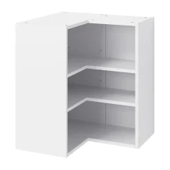 Caisson haut d'angle de cuisine 2 portes GoodHome Caraway Blanc H. 72 cm x l. 63 cm