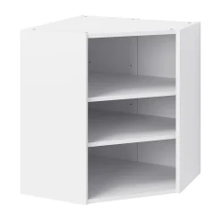 Caisson haut d'angle de cuisine 1 porte GoodHome Caraway Blanc H. 72 cm x l. 63 cm