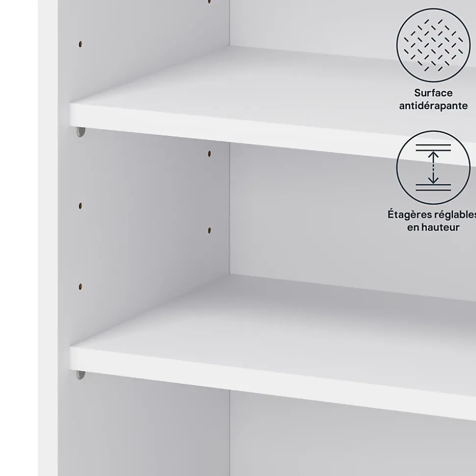 Caisson haut de cuisine blanc L. 60 cm x H. 72 cm Caraway Innovo GoodHome