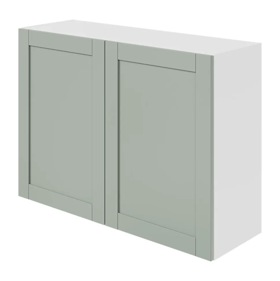 Caisson haut de cuisine Caraway GoodHome blanc H. 72 cm x L. 100 cm