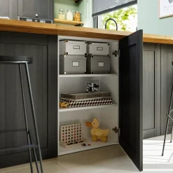 Caisson haut de cuisine Caraway GoodHome blanc H. 72 cm x L. 50 cm