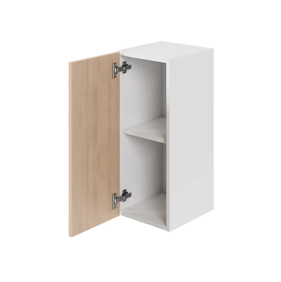 Caisson haut de cuisine Caraway GoodHome blanc H. 72 cm x L. 30 cm