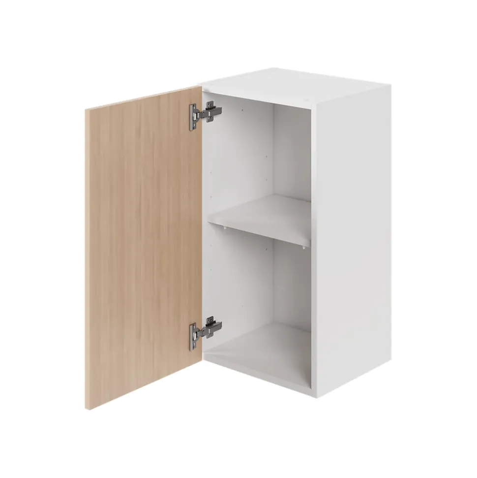 Caisson haut de cuisine Caraway GoodHome blanc H. 72 cm x L. 40 cm