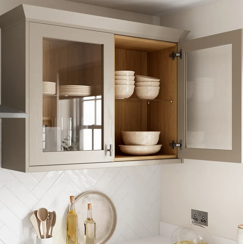 Caisson haut de cuisine GoodHome Caraway Blanc H. 36 cm x l. 60 cm