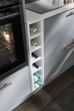 Caisson range bouteilles GoodHome Caraway Blanc H. 72 cm x l. 15 cm