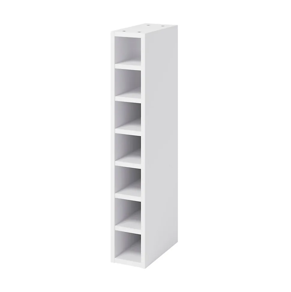Caisson range bouteilles GoodHome Caraway Blanc H. 90 cm x l. 15 cm