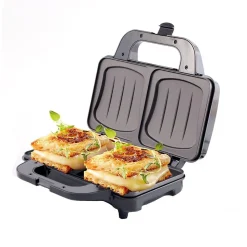 CAMRY CR 3054 Appareil à croque-monsieur pour deux gros sandwichs en Acier allié Coloris Gris