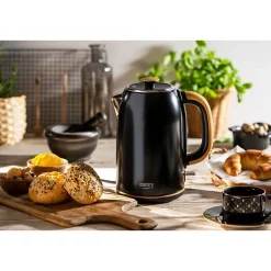 CAMRY CR 1342 Bouilloire en métal 1,7 l STRIX 2200 W avec arrêt automatique Coloris Noir