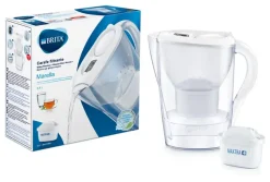 Carafe d'eau filtrante Brita Marella blanche + 1 cartouche