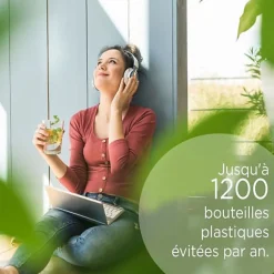 Carafe filtrante BRITA - Marella Graphite - Capacité 2,4L dont 1,4L d'eau filtrée - 1 Cartouche Maxtra Pro All-In-1 incluse