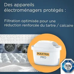 Carafe filtrante BRITA - Style Essential Sable - Capacité 2,4L dont 1,4L d'eau filtrée - 2 filtres Maxtra Pro Expert anti-tart