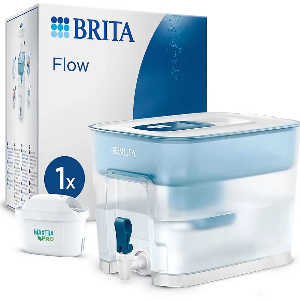 Carafe filtrante Brita Flow bleu 8,2L + 1 cartouche