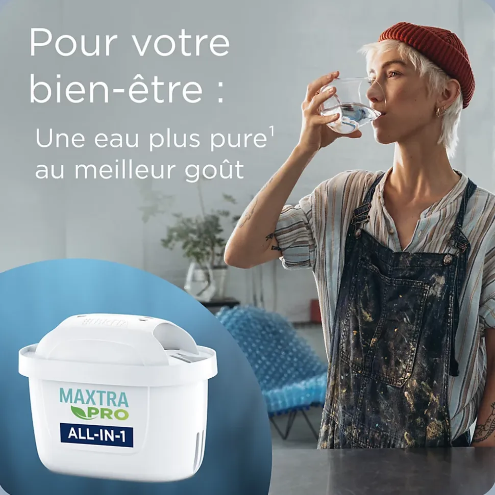 Carafe filtrante Brita Flow bleu 8,2L + 1 cartouche