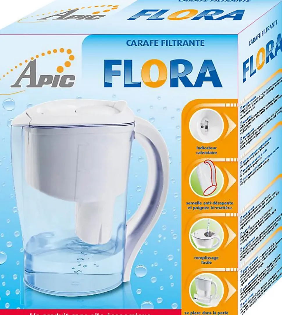 Carafe filtrante sans piles Apic Flora 1.5L