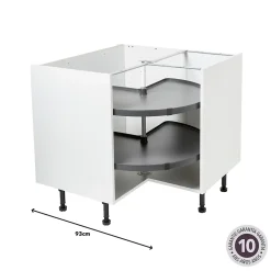 Carrousel d'angle 3/4 pour meuble de cuisine GoodHome Pebre 93 cm