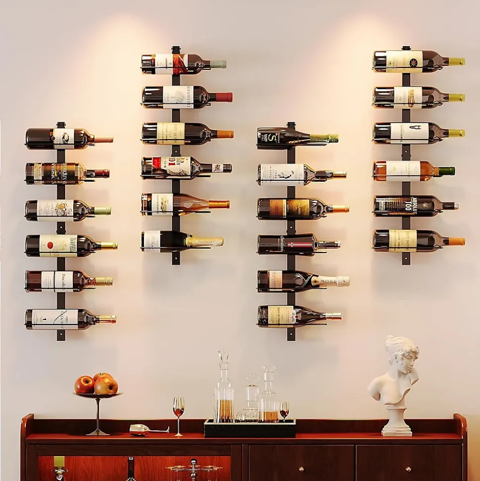 Casier à vin mural métal modulable 12 bouteilles