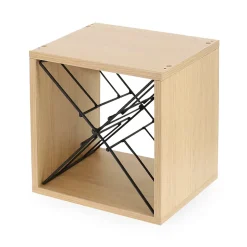 Casier pour rangement 12 bouteilles L. 30 cm bois et métal