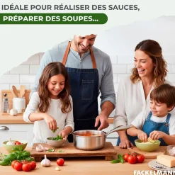 Casserole 14 cm en inox 18/10 Triply Fackelmann Vita3