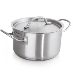 Casserole avec couvercle en Acier au nickel-chrome 8,5 L H 130 mm Diamètre 280 mm Was Germany