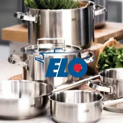 Casserole en inox 20 cm de 2,2 litres Elo Profi Cuisine