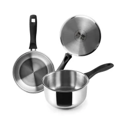 Casserole inox induction 18 cm