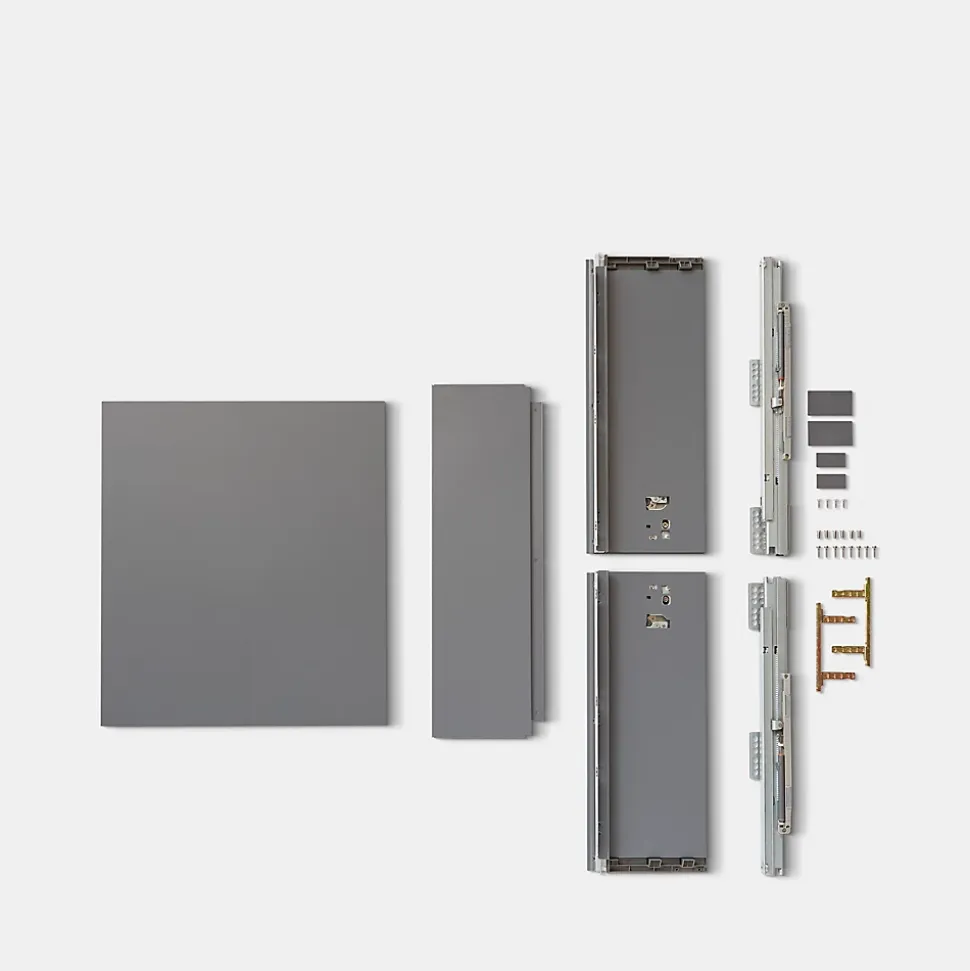 Casserolier de cuisine Soto GoodHome gris anthracite H. 19 cm x L. 60 cm