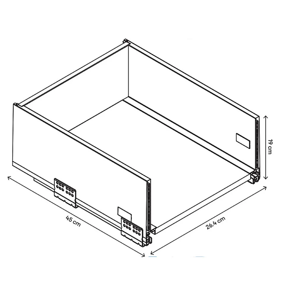 Casserolier GoodHome Soto anthracite l. 30 cm