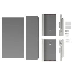 Casserolier GoodHome Soto anthracite l. 60 x P. 27 cm