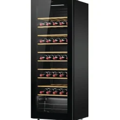 Cave à vin 58 bouteilles Candy CWC 058 connectée WiFi noir 10 clayettes bambou