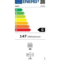 Cave à vin 58 bouteilles Candy CWC 058 connectée WiFi noir 10 clayettes bambou