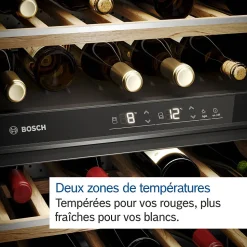 Cave à vin 44 bouteilles double zone noir Bosch KWK16ABGB