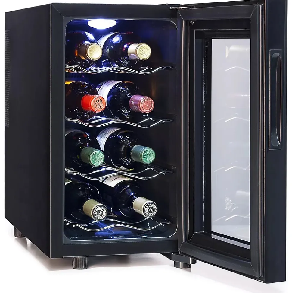 Cave à vin de service 8 bouteilles Double Vitrage Ecran LED Tactile - Petite cave à vin GSC