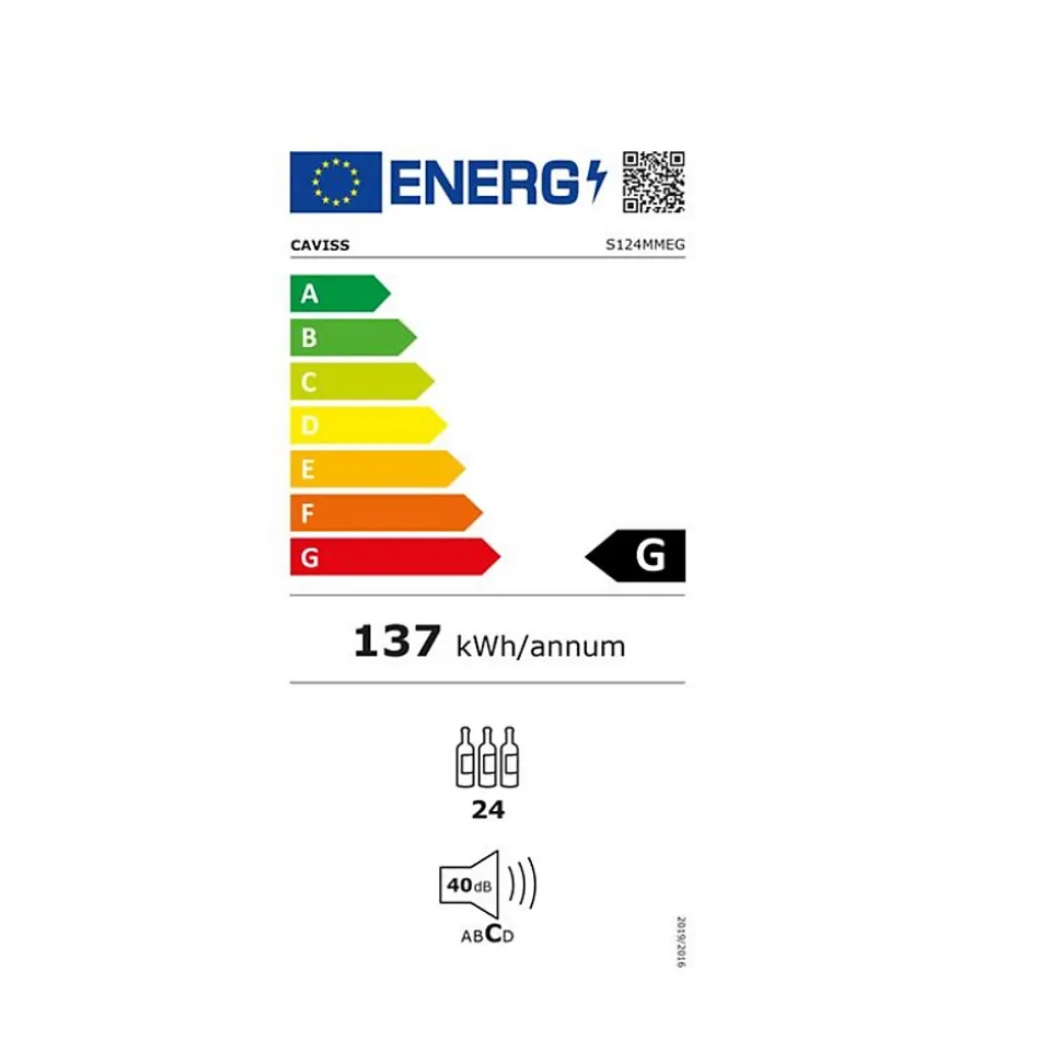 Cave à vin de service 24 bouteilles Caviss S124MMEG