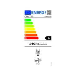 Cave à vin encastrable 32 bouteilles noir Caviss SLEN132TBE4